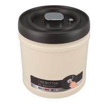 Stainless Steel Vacuum Jar Multi Functional Compact Press Airtight Coffee Container for Tea Dried