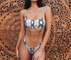 2020 Trendy Leopard Print Push-Up Bikini for Women Small
