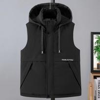 Plus Size S-8XL Winter Sleeveless Parkas Man Outerwears Waterproof Fashion Men's Warm Vest Hooded S juoda