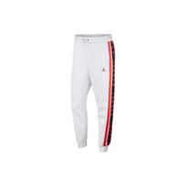 Air Jordan Loose Fleece-Lined Printed Sweatpants Men Bottoms White BQ5664-100 S