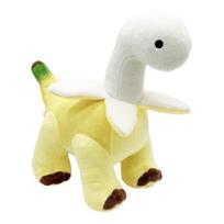 Dinozaurų lėlė pliušinis žaislas su banano simboliu turto sėkmės minkštas superminkšto audinio lėlė Žirgo metų lėlė 25 cm