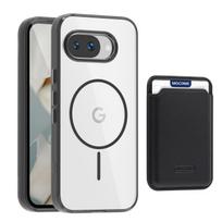 Star Shield Transparent Magnetic Card Holder Case for Google Pixel 10 Pro XL & Pixel 9A - Drop-Proof Protection 10Pro XL juoda