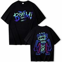 Hot Anime Arcane Jinx Graffiti T-shirt Man Women Harajuku O-neck Summer Casual Shirt XS