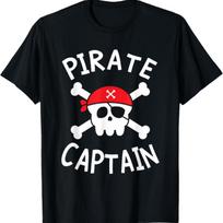 Boys Pirate Captain Pirate Birthday Party Group Matching T-Shirt S