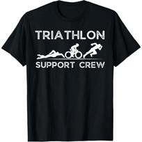 Triathlon Support Crew Men Women Kids Family Friend T-Shirt S
