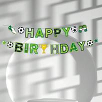 Football Sports Theme Party Banner Garlands Happy Birthday Party Decor Kids Boy Girl Soccer Pull Flag School Sport Theme Decor