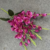Vienas simuliuotas kardalapis orchidėjų puokštė, svetainės vaza, gėlių kompozicijos dekoracija One Size