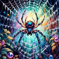Diamond Embroidery Spider DIY 5D Full Square Round Drill Diamond Art Painting Kit Animal Mosaic Kits Home Decoration Full Round 20x20cm