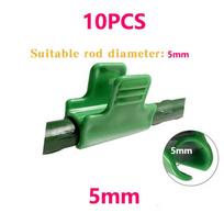 10Pcs Shed Row Cover Greenhouse Film Clamps Shading Frame Support Planting Tools Greenhouse Film Pressing Buckle Windproof Green