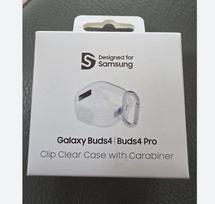 Samsung Genuine Galaxy Buds4|Buds 4Pro Clip Clear Case with Carabiner Clear(1ea)