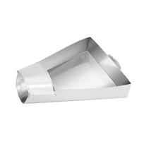 Stainless Steel French Fry Scoop Cooking Tools Multifunctional Funnel Triangle Bucket with Handle Safe Food Shovels