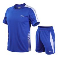 Men's Quick-Dry Fitness T-Shirt & Shorts Set - Summer Casual Activewear 3XL