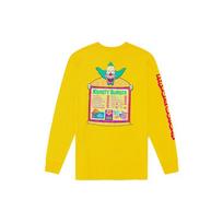 Vans x The Simpsons Krusty Burger Long Sleeve T-Shirt Yellow Unisex VN0A4RTLZW3 M