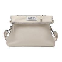Maison Margiela Logo Tag Removable Adjustable Shoulder Strap Matte Deerskin Crossbody Shoulder Bag Women bags Light-Gray SB1WG0003P4746H9677 Basic Set (Bag+Dust Bag)