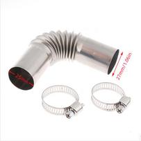 1Set 25mm 27mm Elbow Pipe Air Parking Heater Exhaust Tube Elbow Connector With Clip For Boats Heater Car Heating Part 13cm Long
