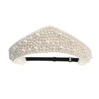 Simple Elegant Velvet Crown Headband Triangle Elastic Sponge Hairband Headwear Baroque Vintage Hair Accessories Women XXS