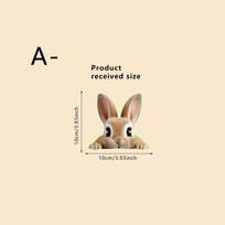 New 1/4PCS Glowing Rabbit Schnauzer Tortoise Toilet Sticker Self-Adhesive Wall Sticker Switch Aticker Car Window Home Decoration