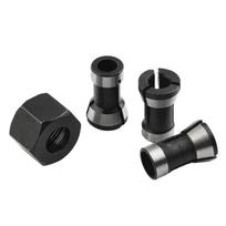 ABUL-4Pcs/Set 6Mm 8Mm 6.35Mm Electric Router Milling Cutter Collet Chuck M15 Screw Nut For Trimming Engraving Machines