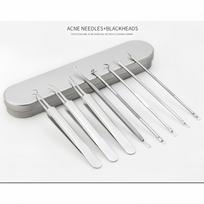 Acne Needle Set Stainless Steel Tweezers Acne Removal Needle for Deep Cleaning Beauty Tools for Blackheads Pores Defect Removal