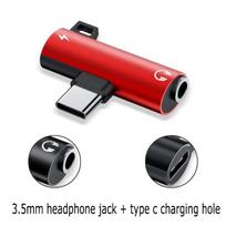 2 in 1 Type-C to 3.5mm Jack Adapter 90° Elbow Design Jack and Charging Adapter USB Type-C to 3.5mm Jack Splitter