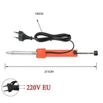 ABS Material Electric Vacuum Solder Sucker 220V Professional Soldering Sucker Electric Heating Needle Removal oranžinė