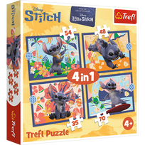 4in1 dėlionė „Havajų atostogos“ – Lilo & Stitch