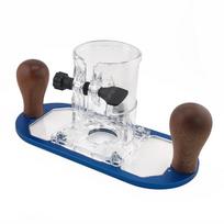 Base Milling Groove Wood Router Base Adjustable Flip Engraving Edge Guide Spare Parts Protective Base Trimming Machine Milling mėlyna