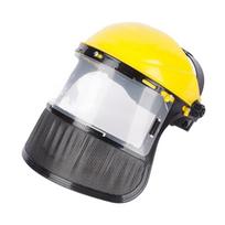 Splash Resistant Full Face Protective Mask PVC Gardening Safety Helmet Hat Forestry Protection Mesh Clear Face Shields Logging