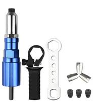 2.4mm-4.8mm Electric Rivet Stapler Aluminum Alloy Drill Adapter Pull Rivet Tool Core Pull Accessories Conversion Adapter