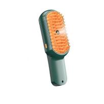 One Button Cat Steam Brush USB Charging Steam Spray Function Pet Cleaning Spray Comb Portable Efficiently Cat Massage Comb tamsiai žalia spalva