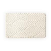 Comfortable Absorbent Jacquard Bathroom Rug Non-slip Washable Bath Mat Thickened Soft Shower Mat Laundry Room (Beige,15.75x23.62 in) smėlis