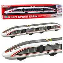 Modernus Fuxing Trains keleivinis traukinys su šviesomis ir garsais