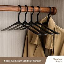 Aluminum Alloy Clothes Hanger Wide oulder No Trace Suit Hanger for Bedroom Anti Slip Home Use Heavy Du Hanger 1