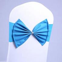 20pcs/lot Red/Blue/Purple 10 Colors Spandex Hotel Banquet Chair Bow Knot For Wedding Party Kids Birthday Decoration