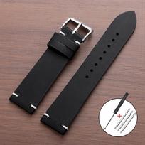 Vintage Brown Leather Watch Band Stitching Cowhide Strap for Huawei Watch Gt3/Gt4 18/20/21/22/24mm Men Wrist Bracelet for Seiko 18mm