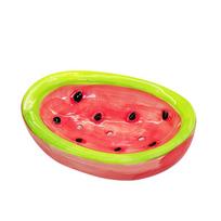 Bathroom Accessories Ceramic Carrot Soap Box Cute Self Draining Watermelon Soap Dish Cartoon Multi-Purpose Soap Holder Toilet raudona