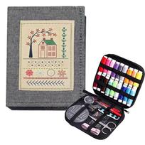 86Pcs/Set 106 Patterns Embroidery Stitch Book Kit Linen Felting Sample Page All-in-One DIY Stitch Book With Tools