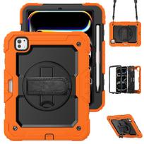 for iPad Pro11 M4 A2836 2026 , Military Grade Shockproof Protector Silicone Cover Pencil Holder+Handle Shoulder Strap iPad Pro11 M4 A2836