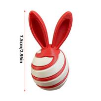 3D Printed Fidget Toy Collectible Desktop Decoration 3D Printed Rotating Fidget Bunny Egg For Boys Girls Teens Adults Apartment