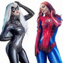 Seksualus Vorų Moters Bodis Kostiumas Cosplay Jumpsuit Marvel Vorų Žmogaus Gerbėjams Kaip Šventės Dovana XS