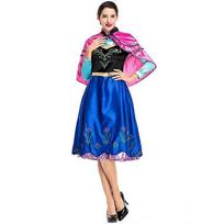 Cosplay Anime Costume Fairy Tale Dress Stage Costume Halloween Costume Princess Anna Ice Princess Costume 165cm