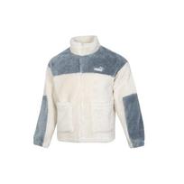 PUMA Color Blocking Sherpa Jacket Contrasting Colors lamb's wool Stay Warm Sports Logo Creamy White Men's 534931-93 M