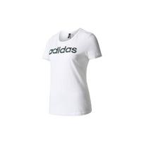 (WMNS) adidas Special Linear T-Shirt 'White Black' Women's BP8374 M