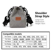 Camera Bag For Canon Nikon  Pentax Fuji Travel Outdoor Single Shoulder Bag Dslr Storage Bag Drawstring Stitching Lens Pouch