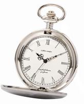 Little Magic Unisex Antique Pocket Watch Model SW Silver Case White Dial Japanese Quartz Movement Design gray