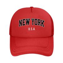 New York USA Graphic Casual  Mesh Baseball Cap Hip Hop Adjustable