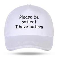 Please Be Patient I Have Autism Cap Baseball Cap Hat Outdoor Fish  Unisex Adjustable Printed Czapka Cotton Trucker Cap One Size&>8Y