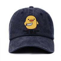 Yellow Duck Letter Printed Baseball Hat for Unisex and Women Adjustable for Travel Sunscreen LightweightBreathable Comfortable Adjustable
