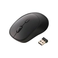ELECOM Wireless Mouse, Silent, OSMOD, 2.4GHz Bluetooth, Multi-Pairing, 4 Buttons, Dry Type, Medium Size, Black (M-MY20MBSBK-G)