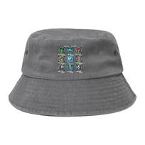 Trendy MegaUnisex Player Stage Select Bucket Hat Unisex UV Protection Hiking Video Game FisherUnisex Hat Travel Headwear One Size